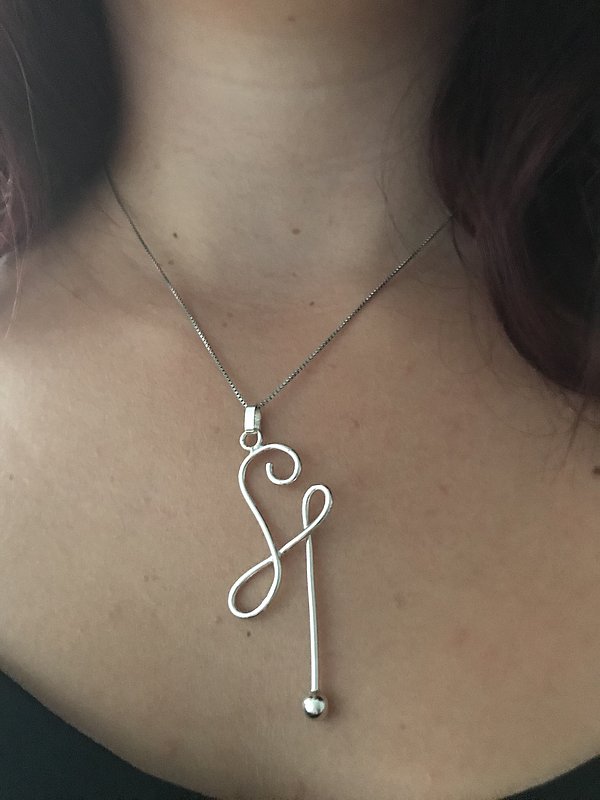 Necklace HSP Symbol On the image there is a necklace of the highly sensitive person symbol.