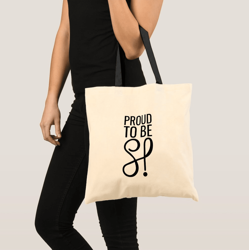 Proud to be HSP tote bag
